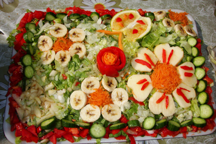 تزیین سالاد فصل salad-decoration (1)