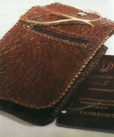 ساخت کیف پاسپورتی چرم