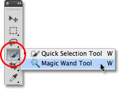 آموزش ابزار Magic Wand فتوشاپ
