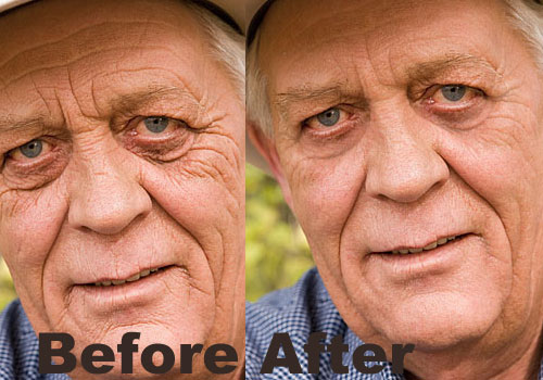 آموزش استفاده از ابزار healing brush براي بازسازي چهره در فتوشاپ