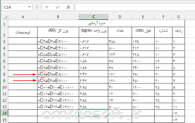 Cell References in Excel آدرس دهي در اكسل 5
