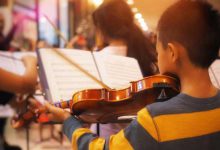 playing Violin