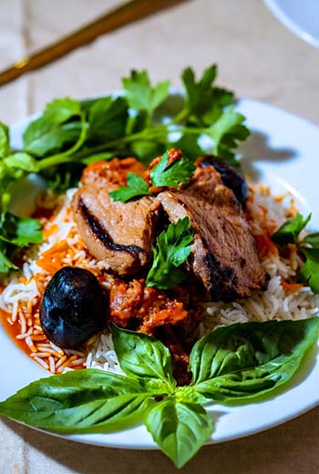 استفاده از سبزیجات تازه برای گارنیش