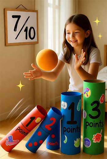 پرتاب به هدف مقوایی (Cardboard Target)