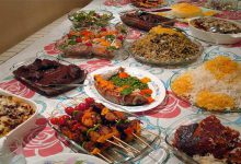 نحوه چیدن سفره غذا روی زمین (12 نکته و ترفند زیبا)