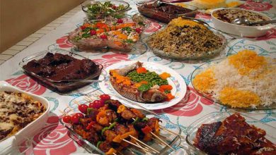 نحوه چیدن سفره غذا روی زمین (12 نکته و ترفند زیبا)