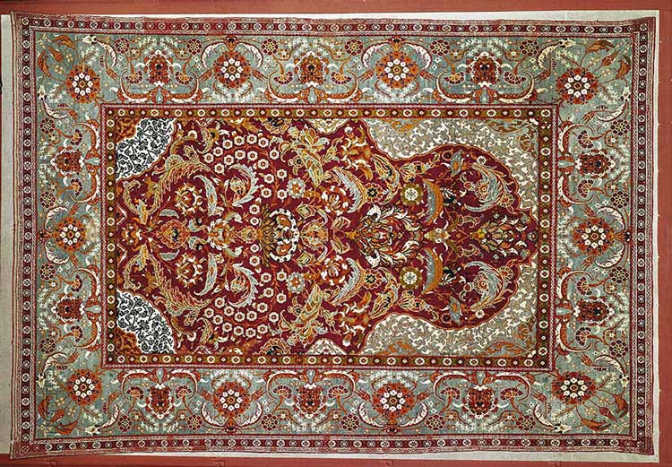 سبک هنری فرش و نساجی؛ بافتن رویا با تارهای ابریشم