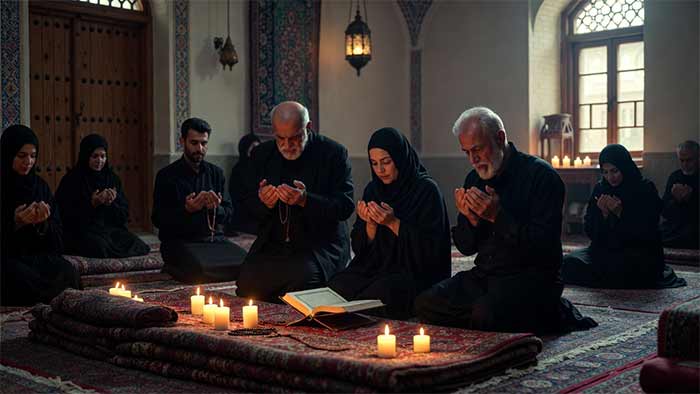 پیام تسلیت شعر برای مراسم ختم: 80 بهترین اشعار دشتی، پندیات و رباعی