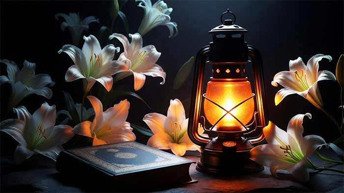 پیام تسلیت فانوس و قرآن