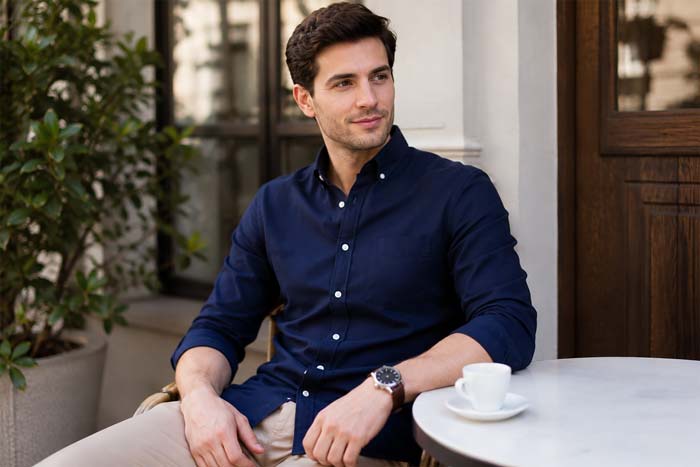 سرمه‌ای (Navy Blue): پادشاه بی‌رقیب کمد لباس