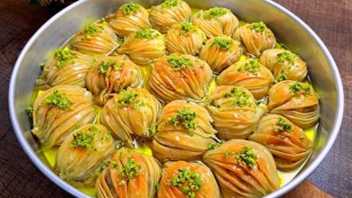 2 طرز تهیه باقلوا با خمیر خانگی بدون فر (خوشمزه ترین) و ترفندها