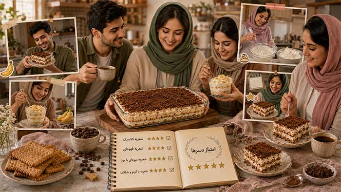 دسر با بیستکوییت پتی بور 