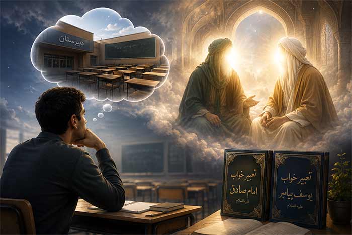 تعبیر خواب تعبیر خواب رفتن به مدرسه در بزرگسالی (امام صادق و یوسف)