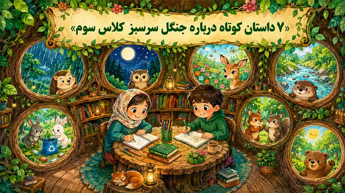 7 داستان کوتاه درباره جنگل سرسبز کلاس سوم (بهترین ها)