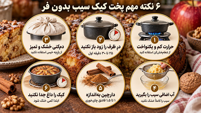 6نکته مهم پخت کیک