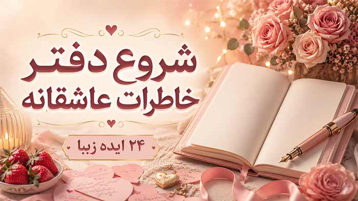 ایده عاشقانه متن شروع دفتر خاطرات عاشقانه: ۲۴ ایده زیبا برای نوشتن